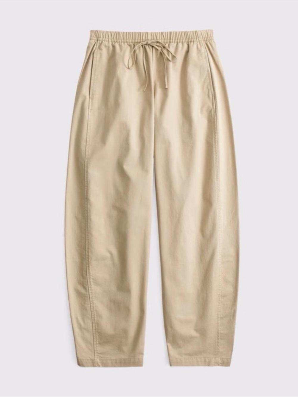 Abercrombie Cotton Pull-On Barrel Pants